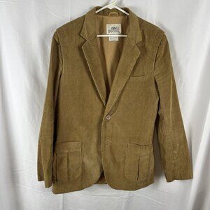 L'Avion Vintage Tan Corduroy Blazer Sport Coat Wide Wale  Mens 42